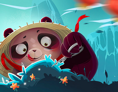 PANDA FRIENDS. Character design and editorial.