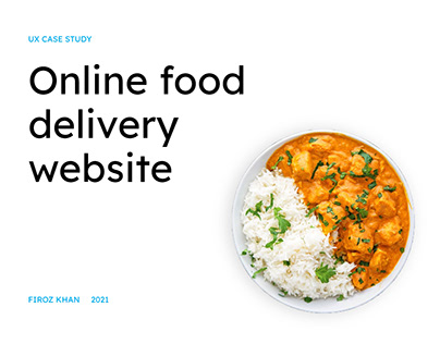 Online Food Website - UI/UX Case Study
