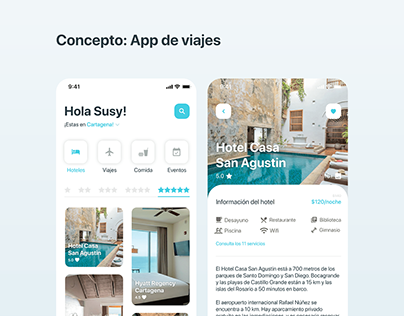 Concepto: App de viajes