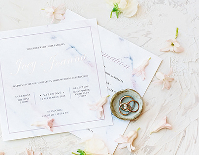 Modern Classic Wedding Stationery Suite