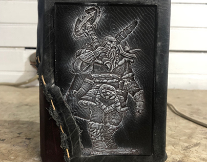 Leather bound DND dice box
