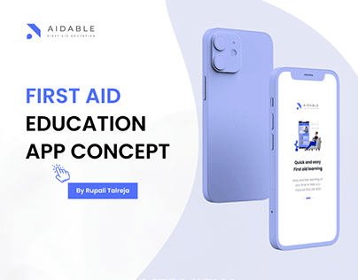 First Aid learning app design