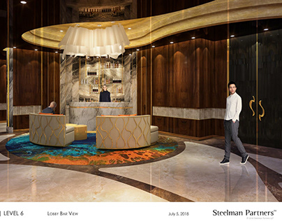 STARWORLD, L6 Lift Lobby & VIP Junket Design l Macau