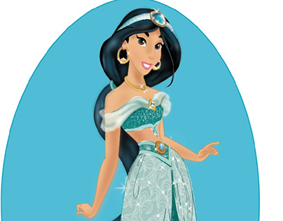 Princess cartoon character Jasmine
