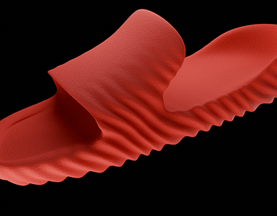 I have animated the 3D slipper on Blender software.