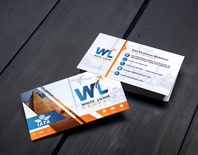 BUSINESS CARD FOR WHITE LILIUM TRAVEL