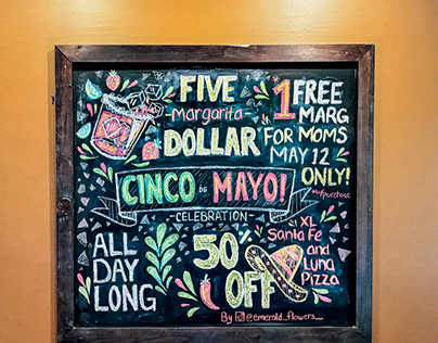Cinco de Mayo Chalkboard Art