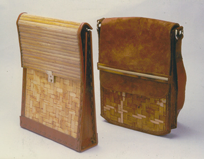 Bamboo & Leather Shoulder Bag