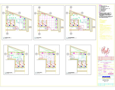 shop drawing for Toilets In credit agricole bank