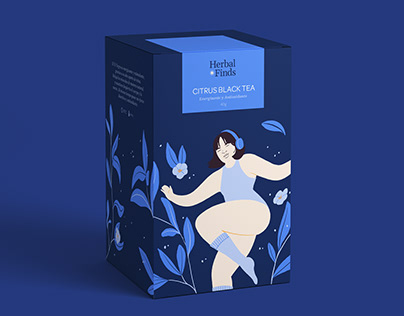 Citrus Black Tea - Illustration and Packaging Design
