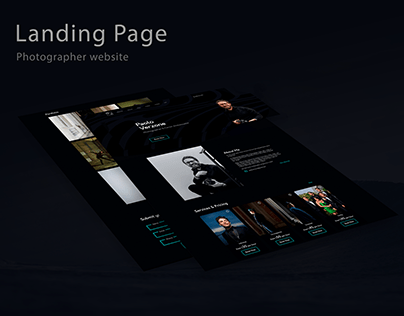 Project thumbnail - Landing page - photographer website