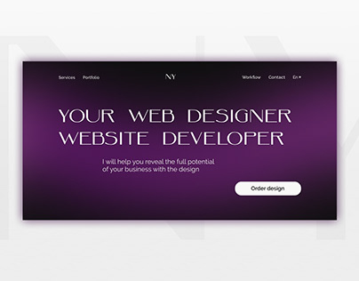 Website for designer | Сайт для дизайнера