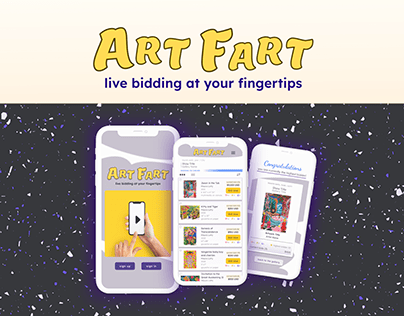 Art Fart - UX study of bidding app for gallerists