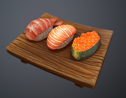 Handpainted Sushi