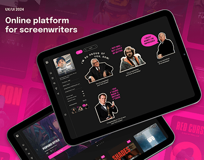 Online platform for screenwriters