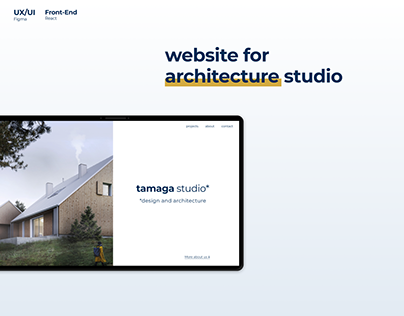 Tamaga studio architecture website