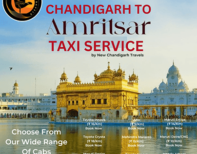 Taxi Service for Chandigarh to Amritsar