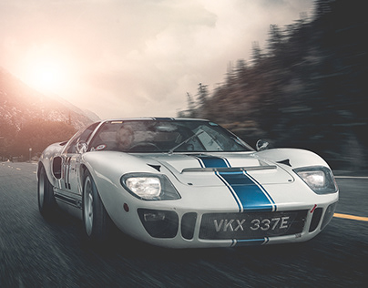 Ford GT40 Rolling Shot Retouch