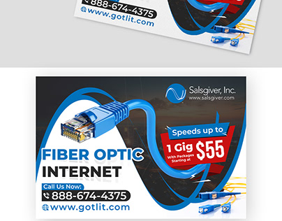 Post Card design for Internet Company