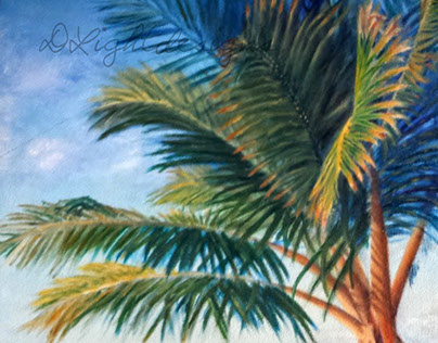Palm Tree and Beach