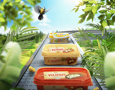 Social media posters for vilnius butter