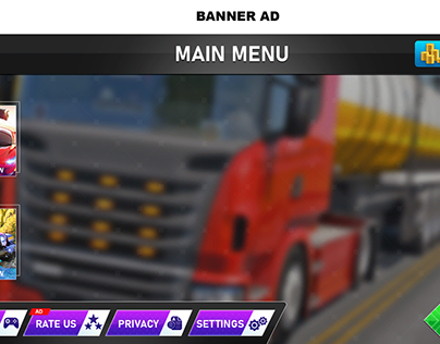 Oil Tanker Transport Game UI/UX Design