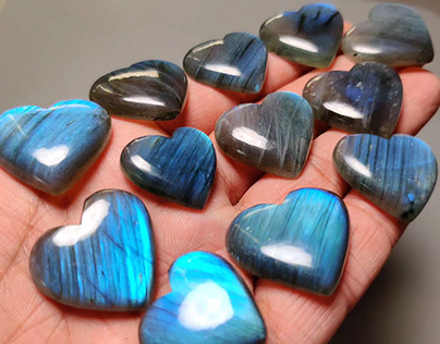 Buy Beautiful Blue Labradorite Hearts