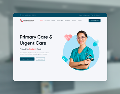 Website redesign for Diverse Community Healthcare