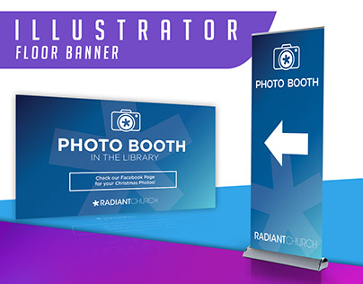 Illustrator - Floor Banner | Radiant Photobooth