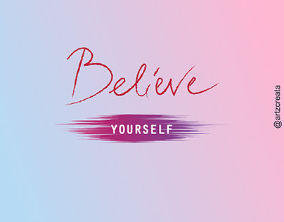 BELIEVE YOURSELF | VECTOR ILLUSTRATION