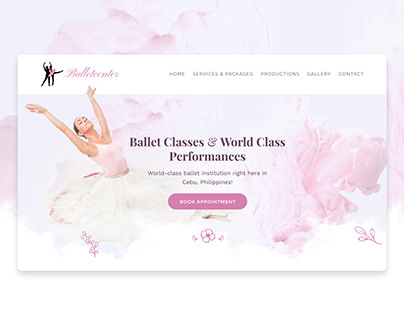 Balletcenter Cebu Website design Proposal