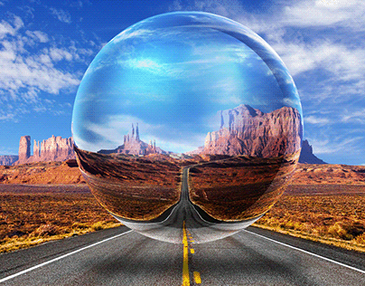 Mirror Ball Desert Highway