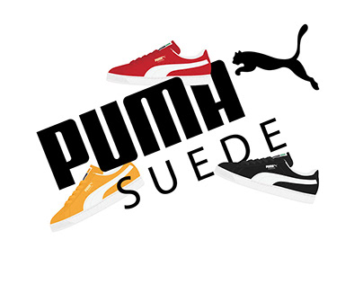 Puma suede illustration