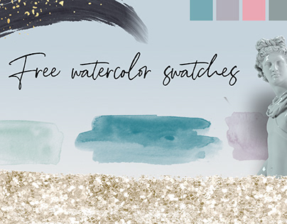 Free Watercolor Swatches and Brushes PNG