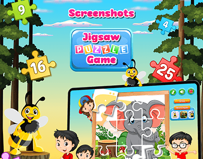Project thumbnail - Jigsaw Puzzle Game Screenshots for Kids