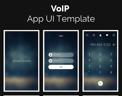 VoIP App UI Template