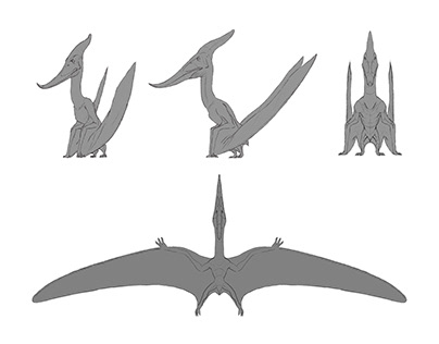 pteranodon turn around