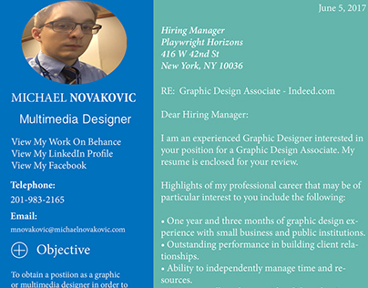 Professional Resume Cover Letter