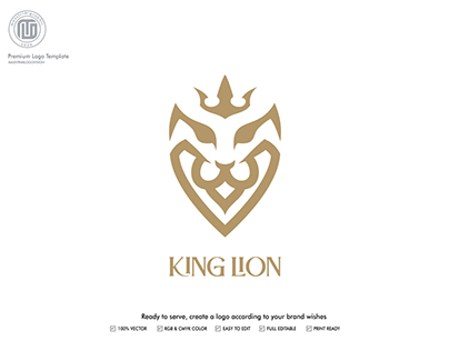 King Lion Logo Design