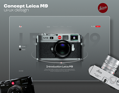 Web-design | Concept Leica M9 | ui-ux design