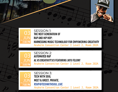 THE NAMM SHOW SCHEDULE POSTER