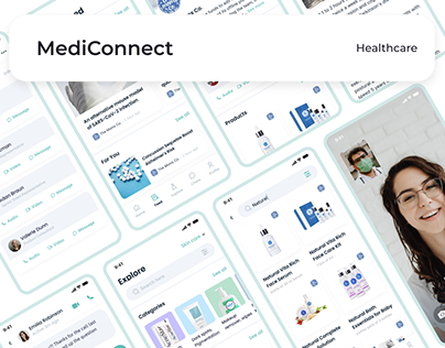 MediConnect - Healthcare Mobile App Design Showcase