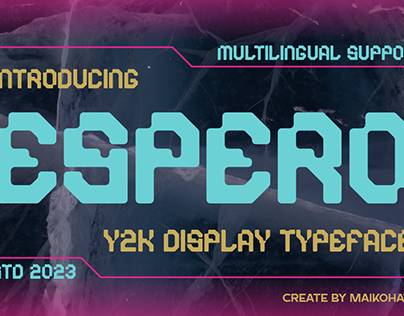 ESPERO - Y2K Display Typeface