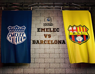 Emelec vs Barcelona Tv Branding Sport