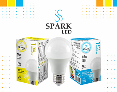 Разработка упаковки светодиодной лампы бренда Spark