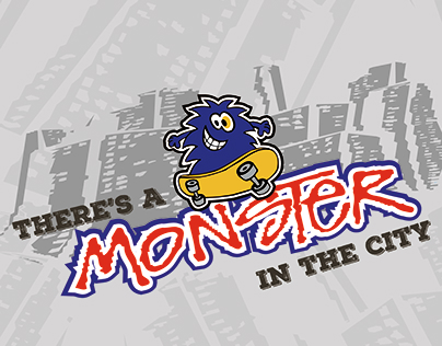 Funny Monster In The City