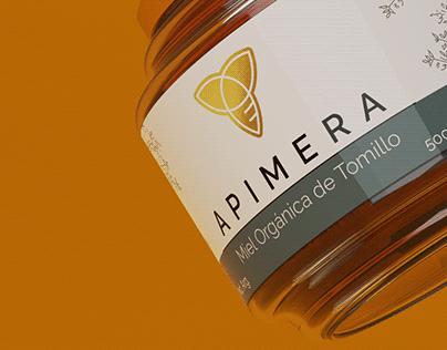 APIMERA | Miel Orgánica Diseño de grafica y envase