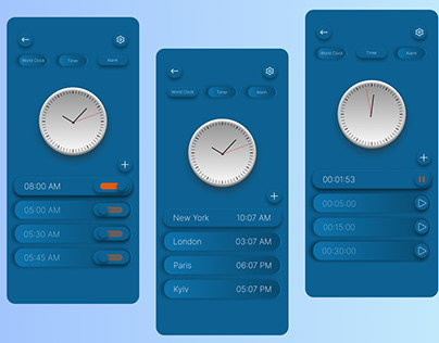Alarm Minimal App Design