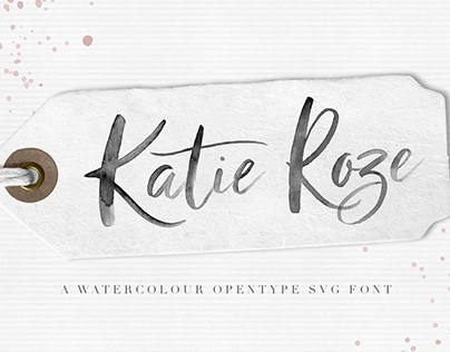 Katie Roze Watercolor Font
