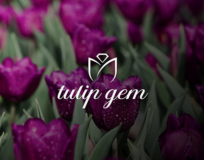 Tulip gem logo design
